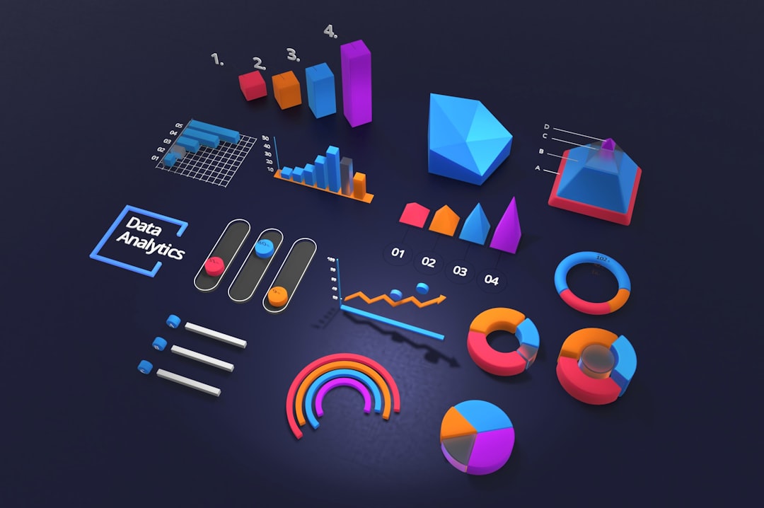 Cómo el Análisis de Datos Revoluciona el Mundo Empresarial Moderno 1 Panel digital con gráficos de análisis de datos empresariales
