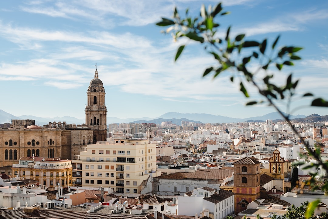 Vista urbana de Málaga, España