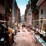 Obra de infraestructura pública en construcción